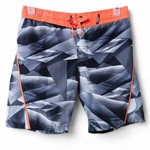 Gerry Boys' Size 6 Swim Shorts – Neon Orange Trim – Mesh Lining Style 1181778